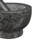 Granit Mörser mit Stößel 13 cm