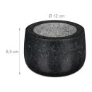 Granit Mörser mit Stößel 12 cm