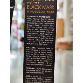 Gesichtsmaske Black Mask Peel Off Naturface 100 ml Premium Qualität Siyah Maske