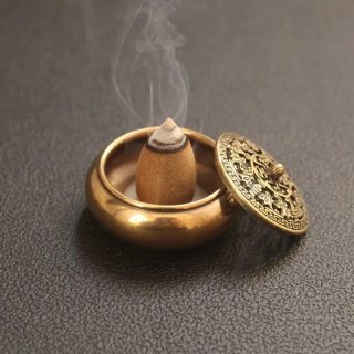 Kupfer Räuchergefäß, Aromatherapie-Brenner aus reinem Kupfer 1 Stück