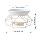 Metall Ölbrenner Wachswärmer Zarte Romantische Keramik Teelicht Kerzen 1 Stück ( B - WARE )