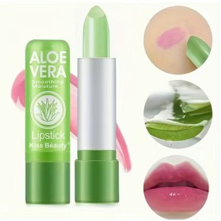 Aloe Vera Lippenstift, langanhaltender nahrhafter Lippenbalsam 1 Stück 
