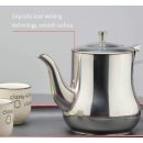 Schwanenhals Teekanne Aus Edelstahl Mit Filter, Metall-Teekanne, 1 Stück 