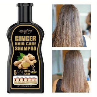 Ginger Hair Care Shampoo, Erfrischend, Ölkontrolle, Nicht Fettend 100 ml