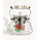 Hitzebeständiger Glas-Teekessel 1400 ml Mit...