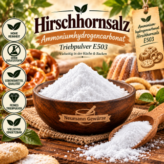 Hirschhornsalz ABC - Triebpulver E503 100 g Ammoniumhydrogencarbonat
