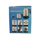 Teekocher Elektrischer Tee und Wasserkocher mit 1,7 Liter und 0,7 L Edelstahl 