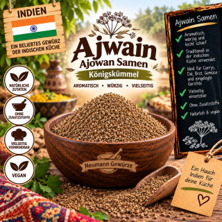 Ajwain Ajowan Samen 100 g Königskümmel