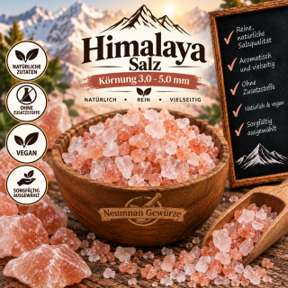 Himalaya * Salz aus Pakistan Kristallsalz 3,0 - 5,0 mm 1 Kg