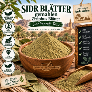 SIDR BLÄTTER gemahlen Ziziphus 10 g Sidr Yapragi Tozu
