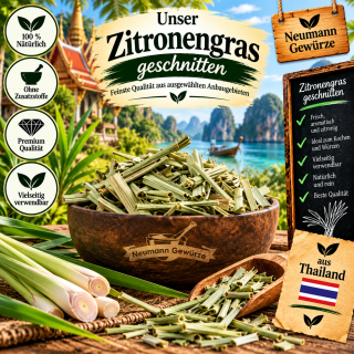 Zitronengras geschnitten Lemongras 100 g